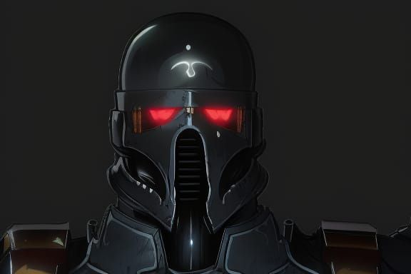 Jin Roh Wolf Brigade Dark Trooper, Hyperdetailed Concept Art