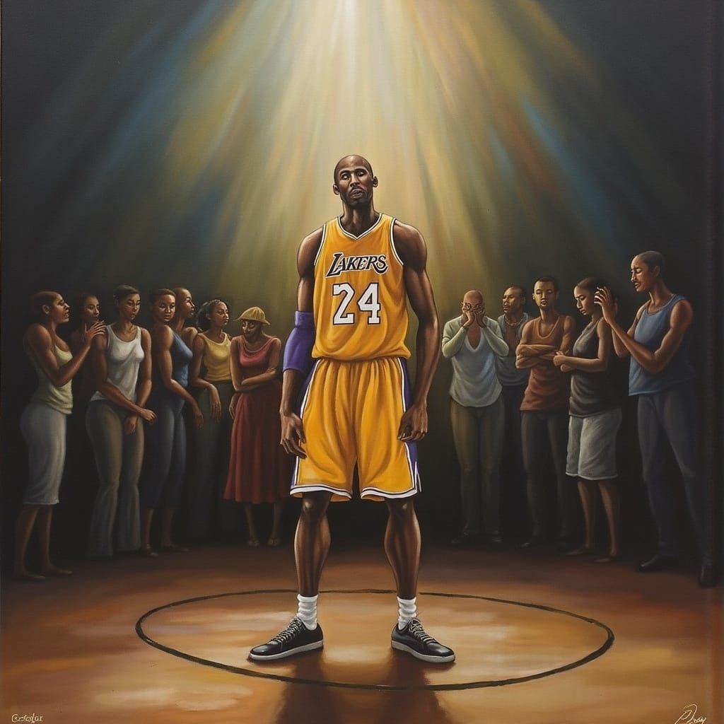 Kobe Bryant: A Basketball Legend in Hyper-Realism