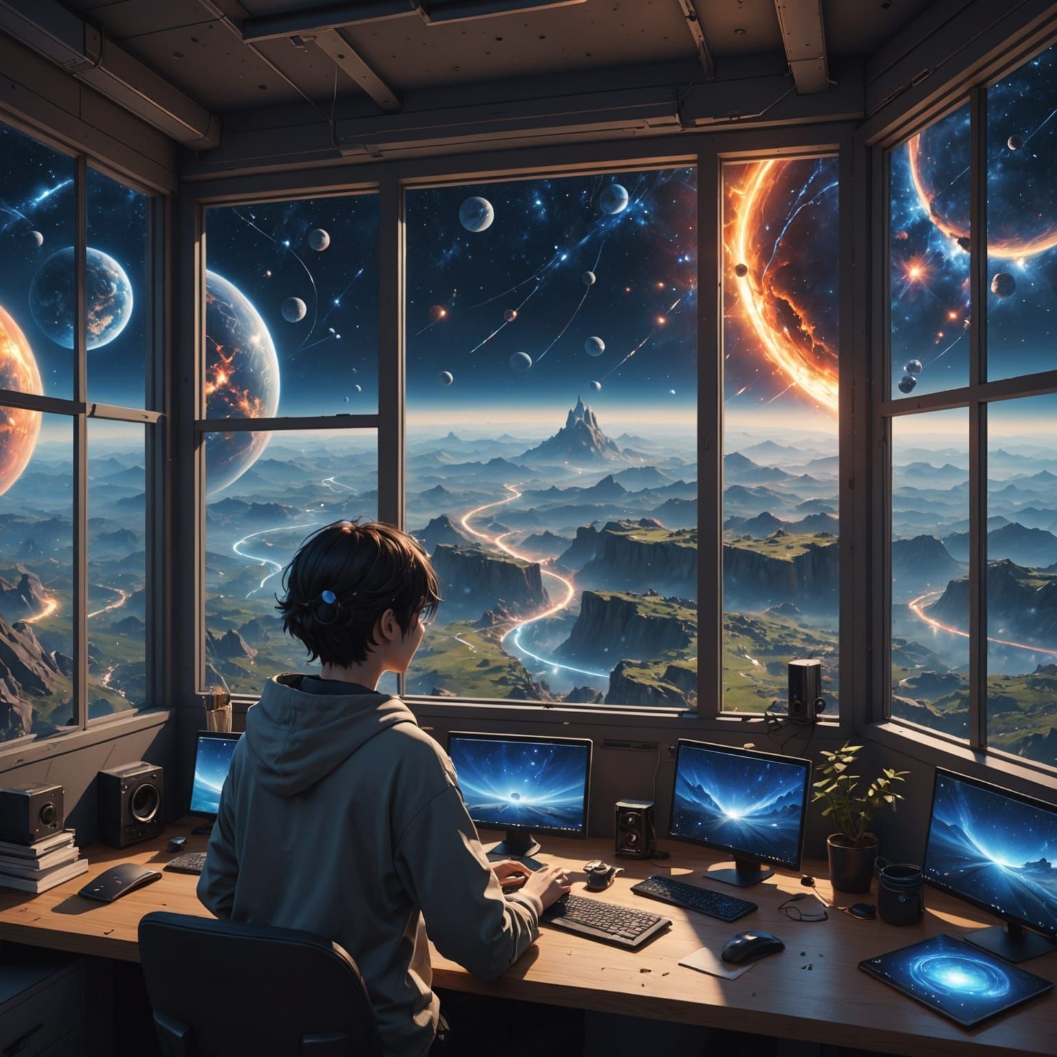 Multiversal control room