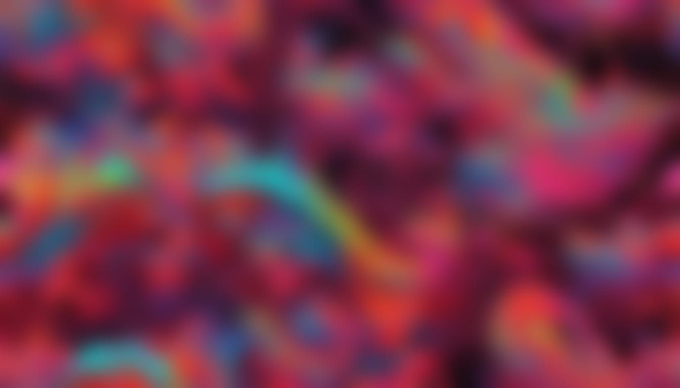 Intense Psychedelic Scifi Abstract in Fluorescent Colors