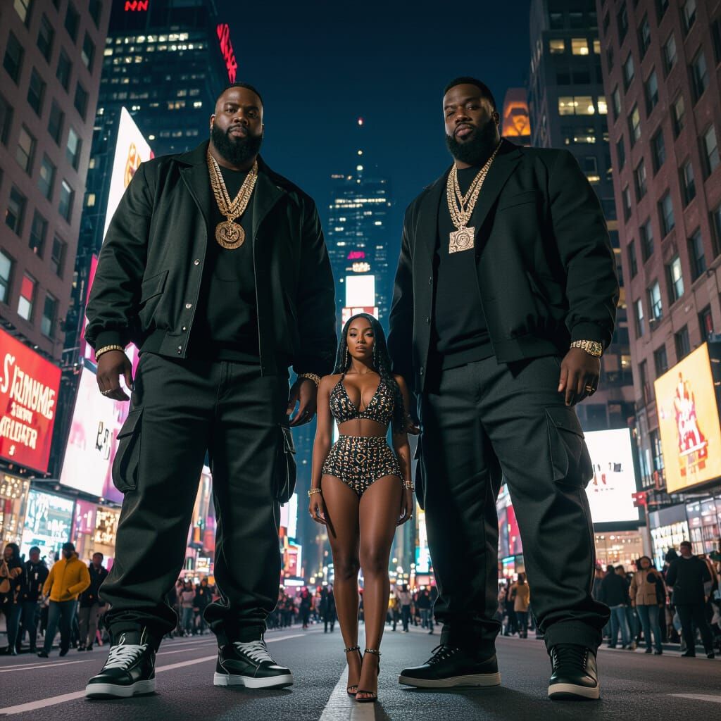 Giant Rappers Dominate New York City in Film Still