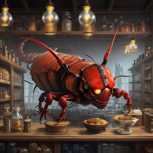 Apothecary Scorpion in Vibrant 3D Anime Art