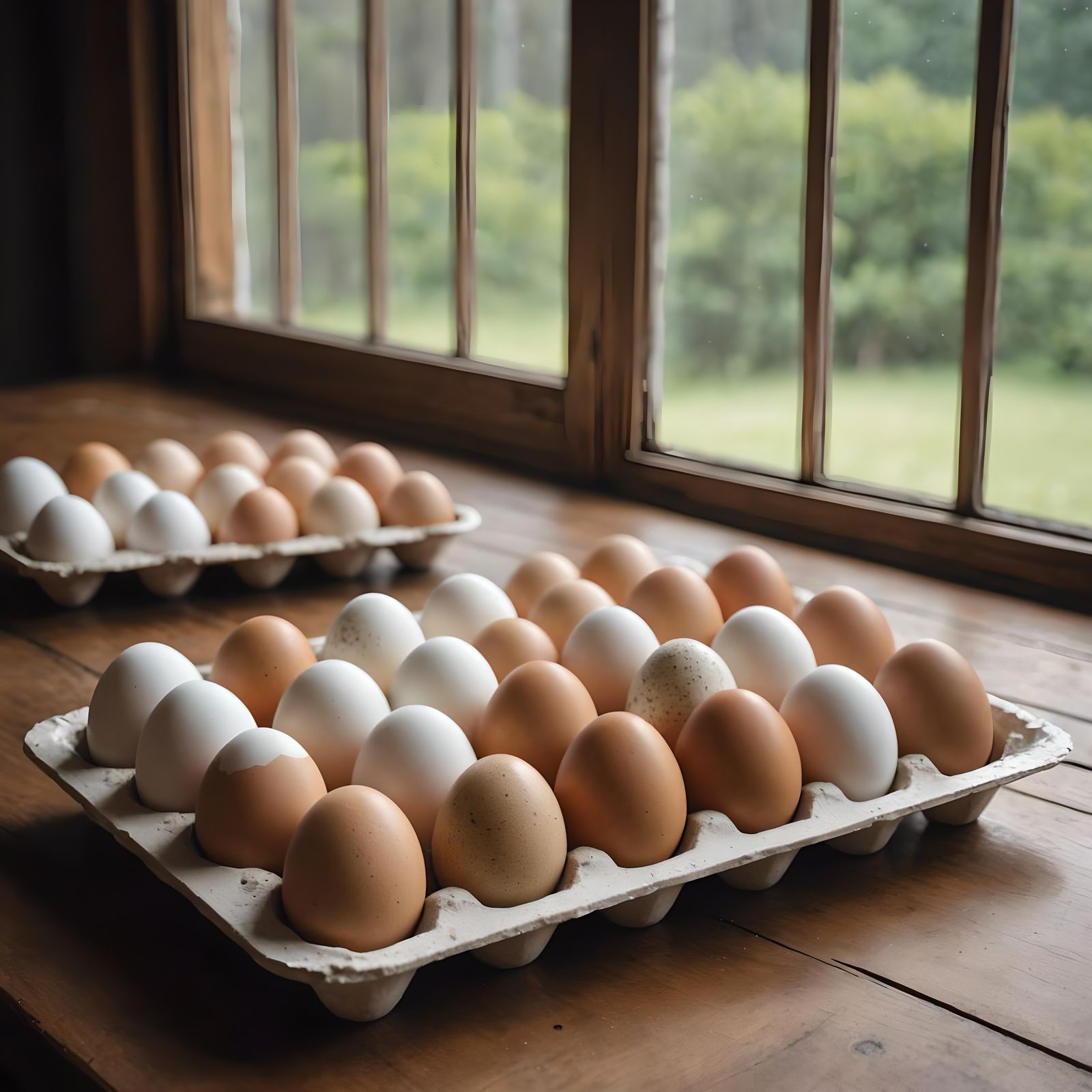 Speckled Eggs in a Carton: A Study in Natural Light