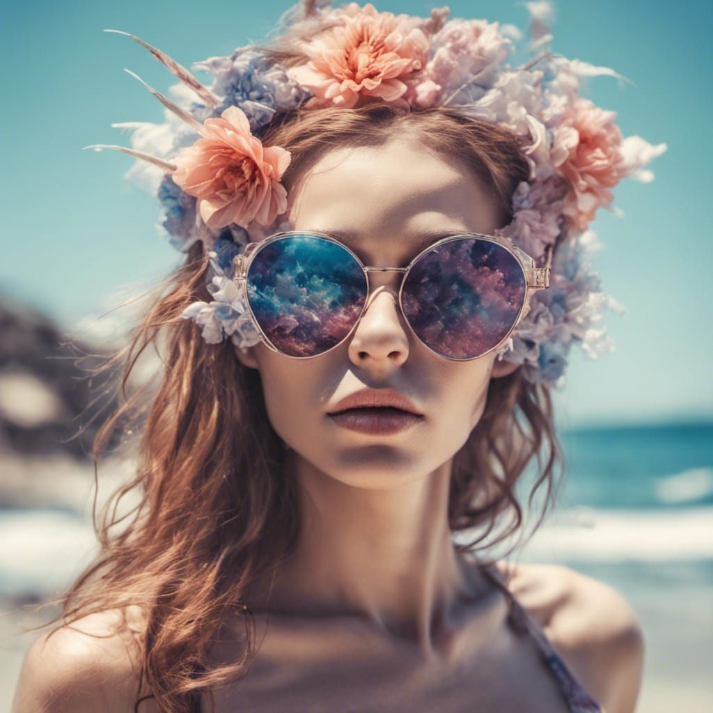 Alien Princess Portrait in Leonardo DaVinci Style