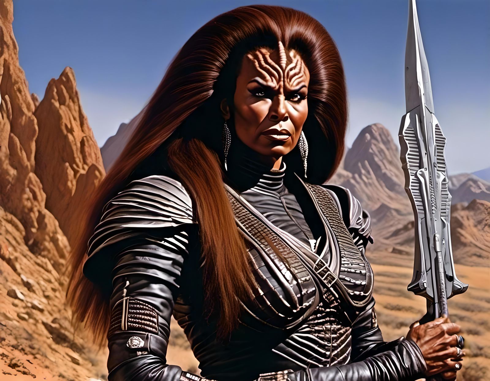 Klingon Warrior Portrait on Hostile Planet
