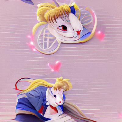 Usagi Tsukino in Anime Style