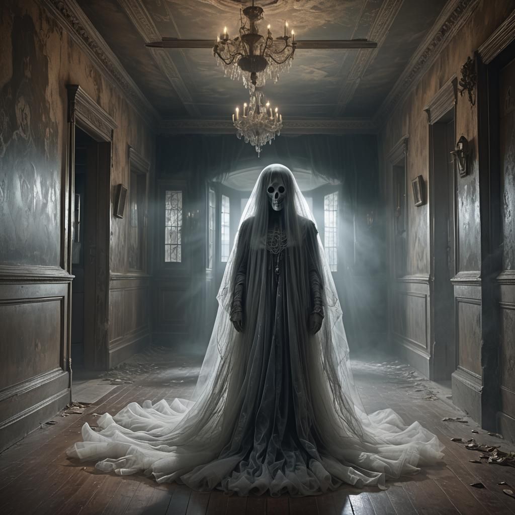 Ethereal tulle ghost