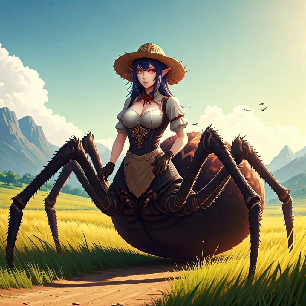 Goddess of the Harvest in 3D Anime Style