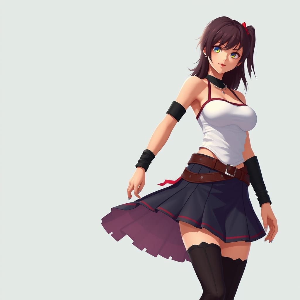 Tifa Fantasy Anime Style 8K Real Short Skirt