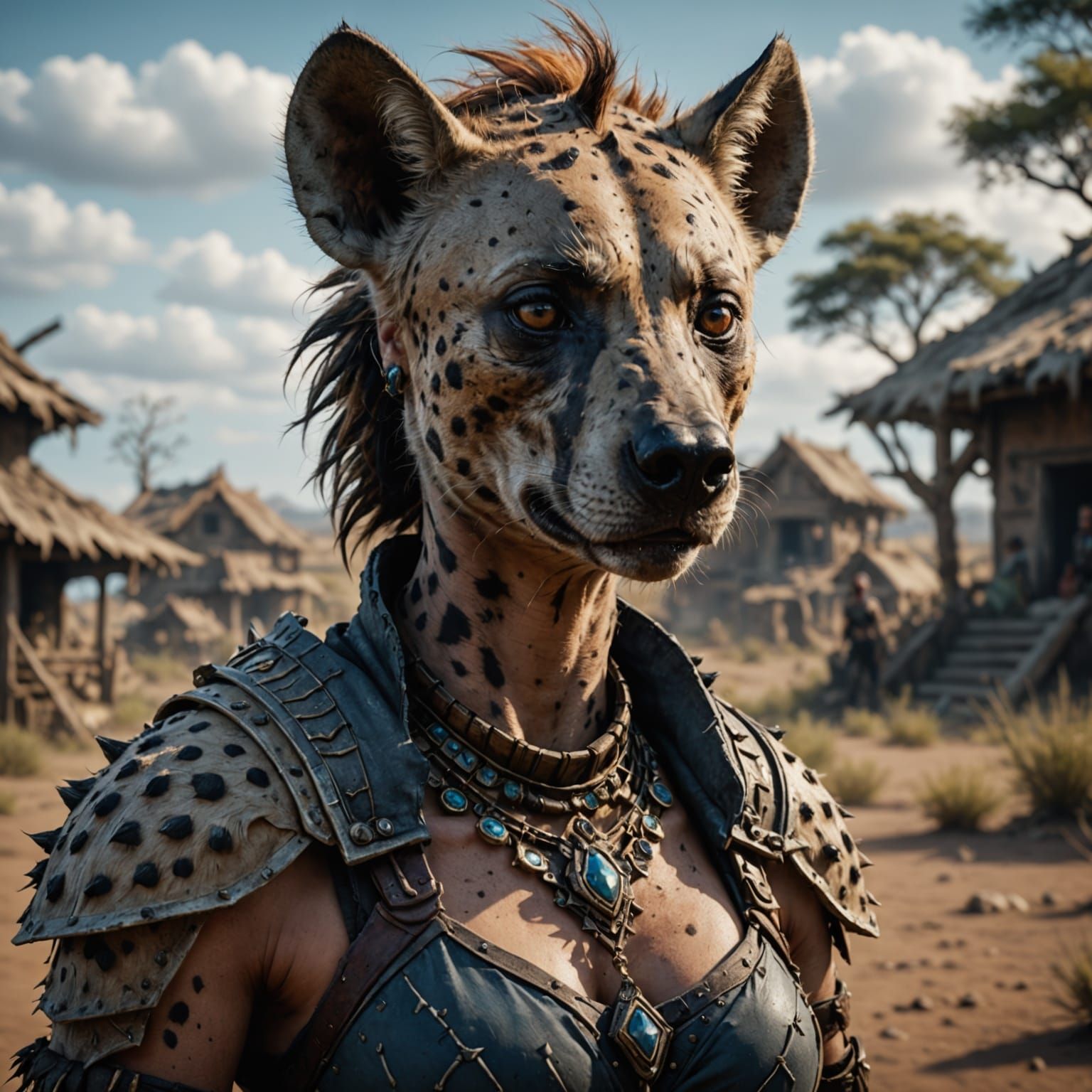 Fantastical Female Hybrid in Vibrant, Intricate Detail