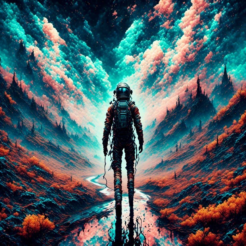 Astronaut on Desert Road