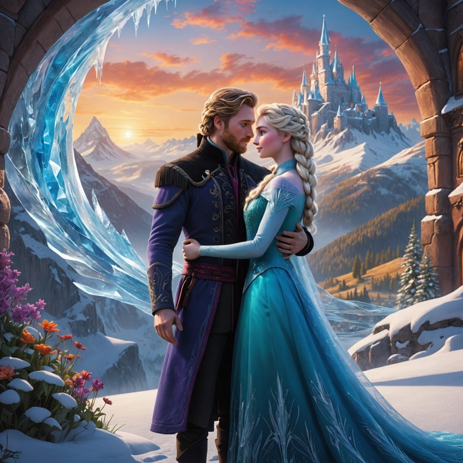 Elsa and Anna: Diverging Paths in Digital Art