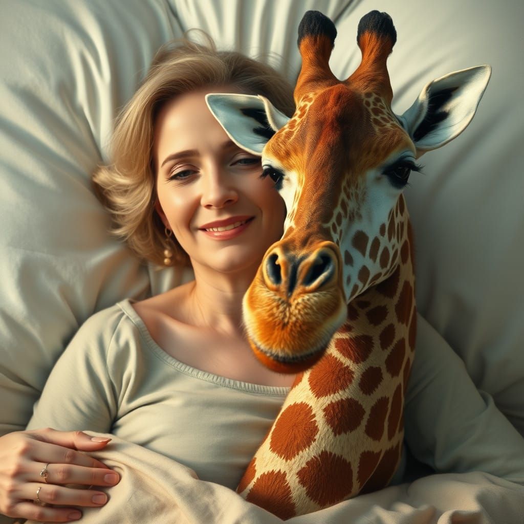 Surreal Morning Reveal of Husband as Gentle Giraffe