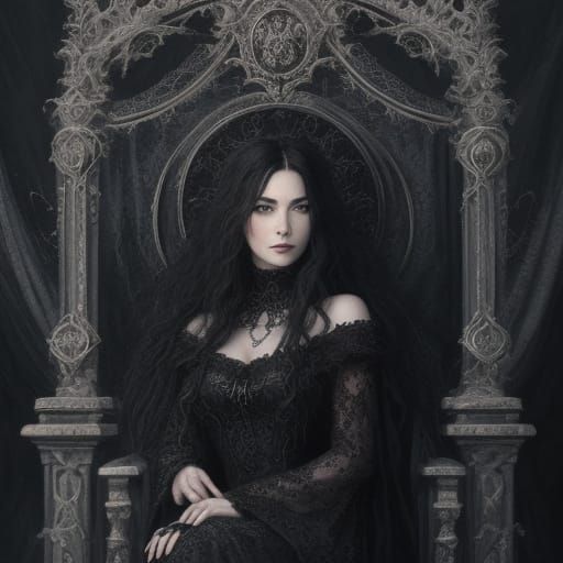 Amy Lee Sits Royally in Gothic Splendor
