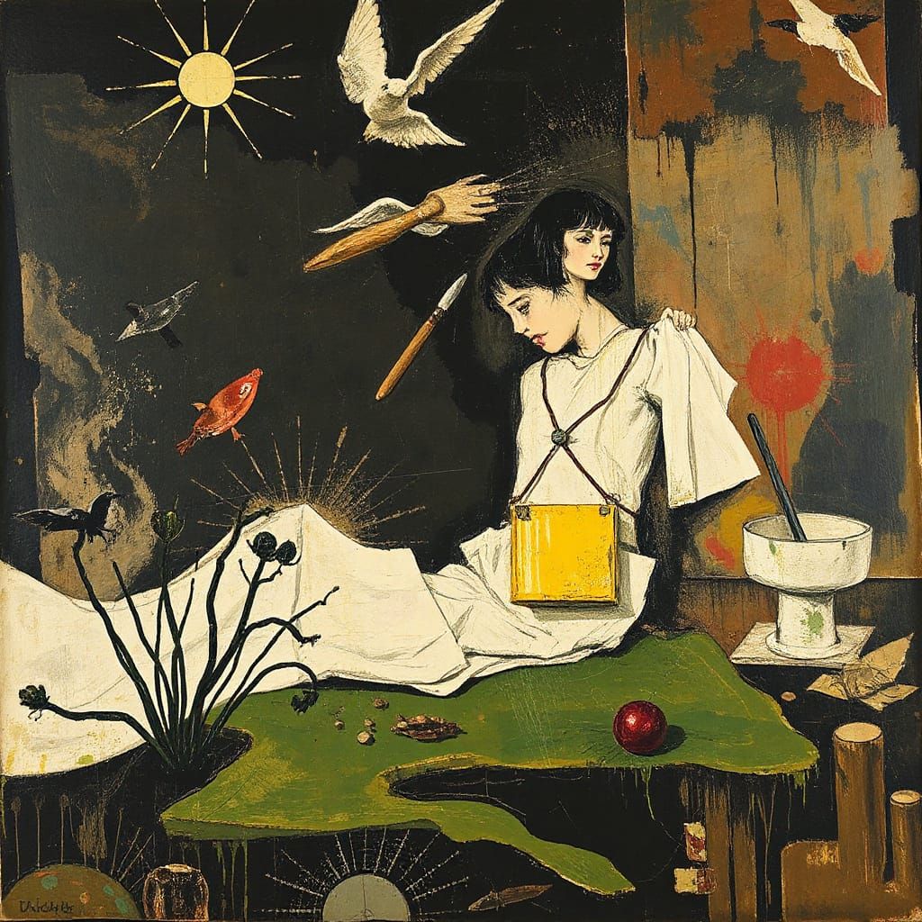 Text "Zhuhu" Buried in Mossy Ground