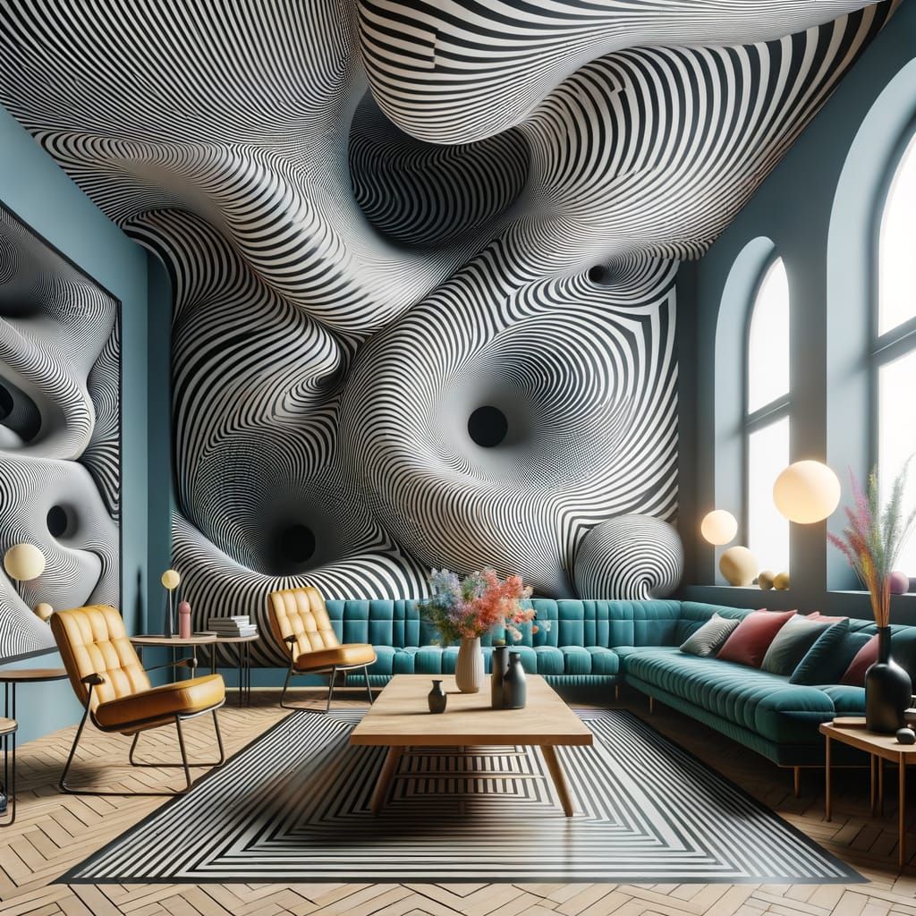 Unintentional Interior Optical Illusion Bowditch Curves