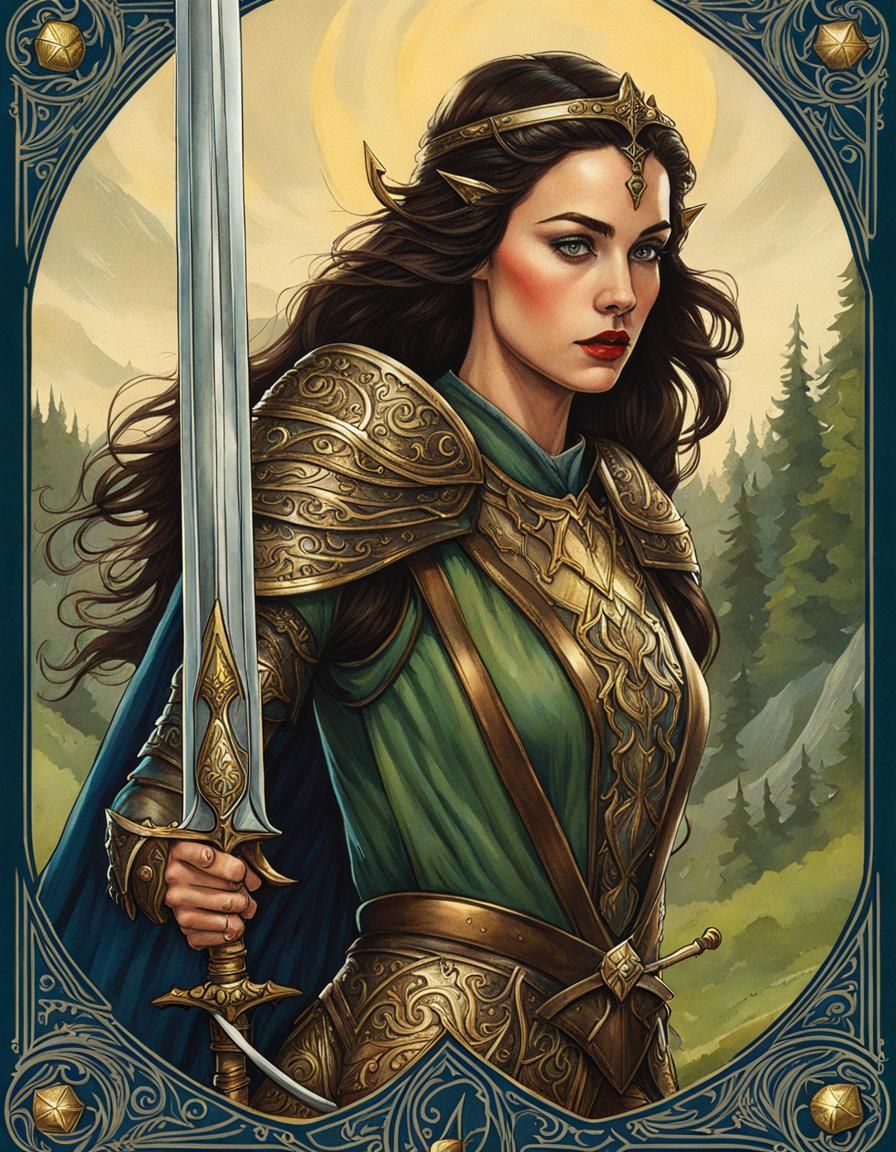 Tarot card: Queen of Swords