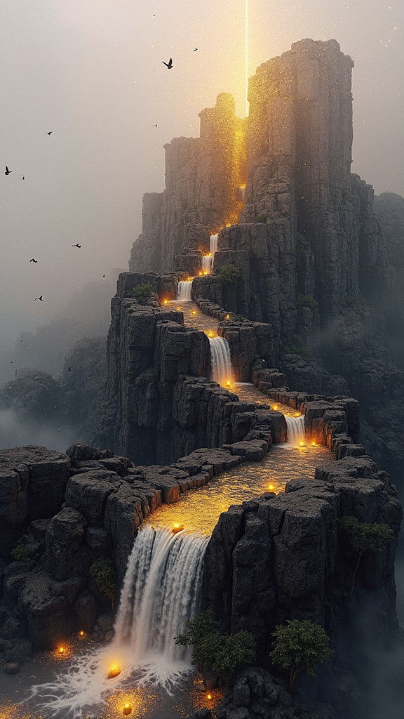 Stairway to (you know perfectly well - Gabriel's sword descends to bar the way into 'heaven'...