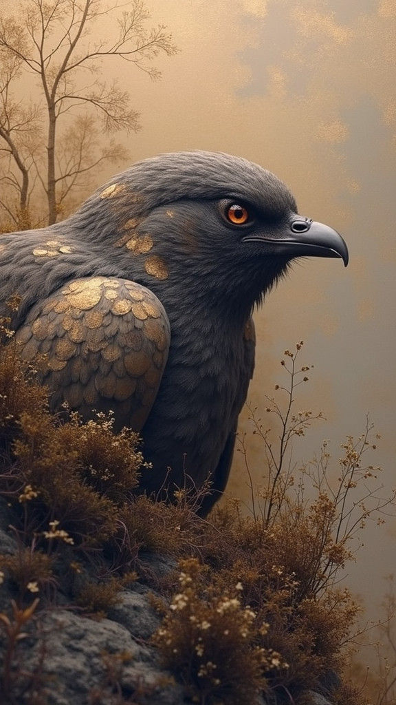 Abstract Gold Blending Cycles in Magical Realism