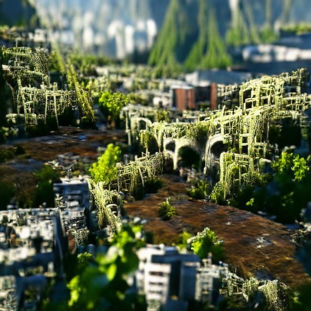 Verdant City: Nature's Embrace of Urban Decay
