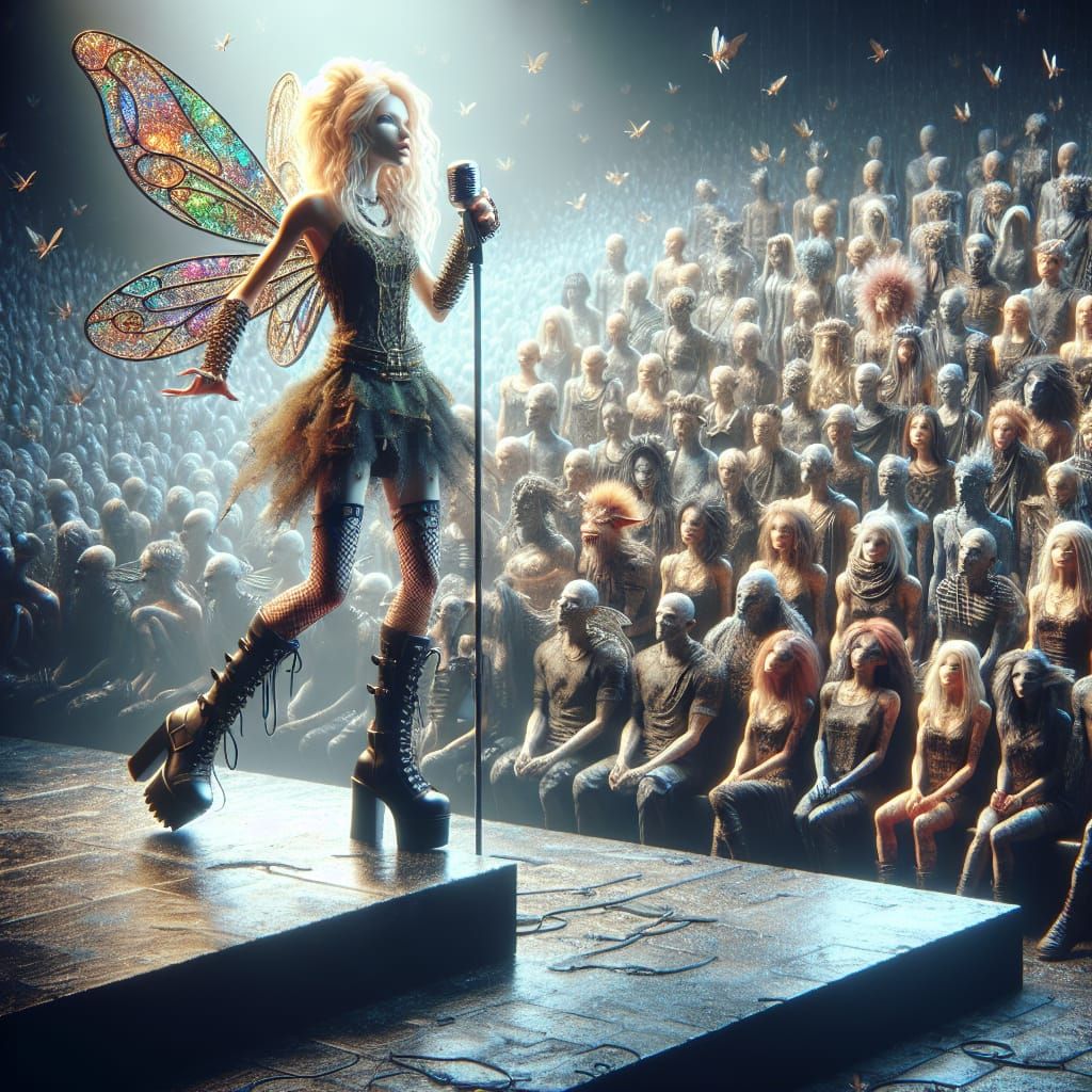 Aurora, singing her song 'Breathe Easy Nights'.