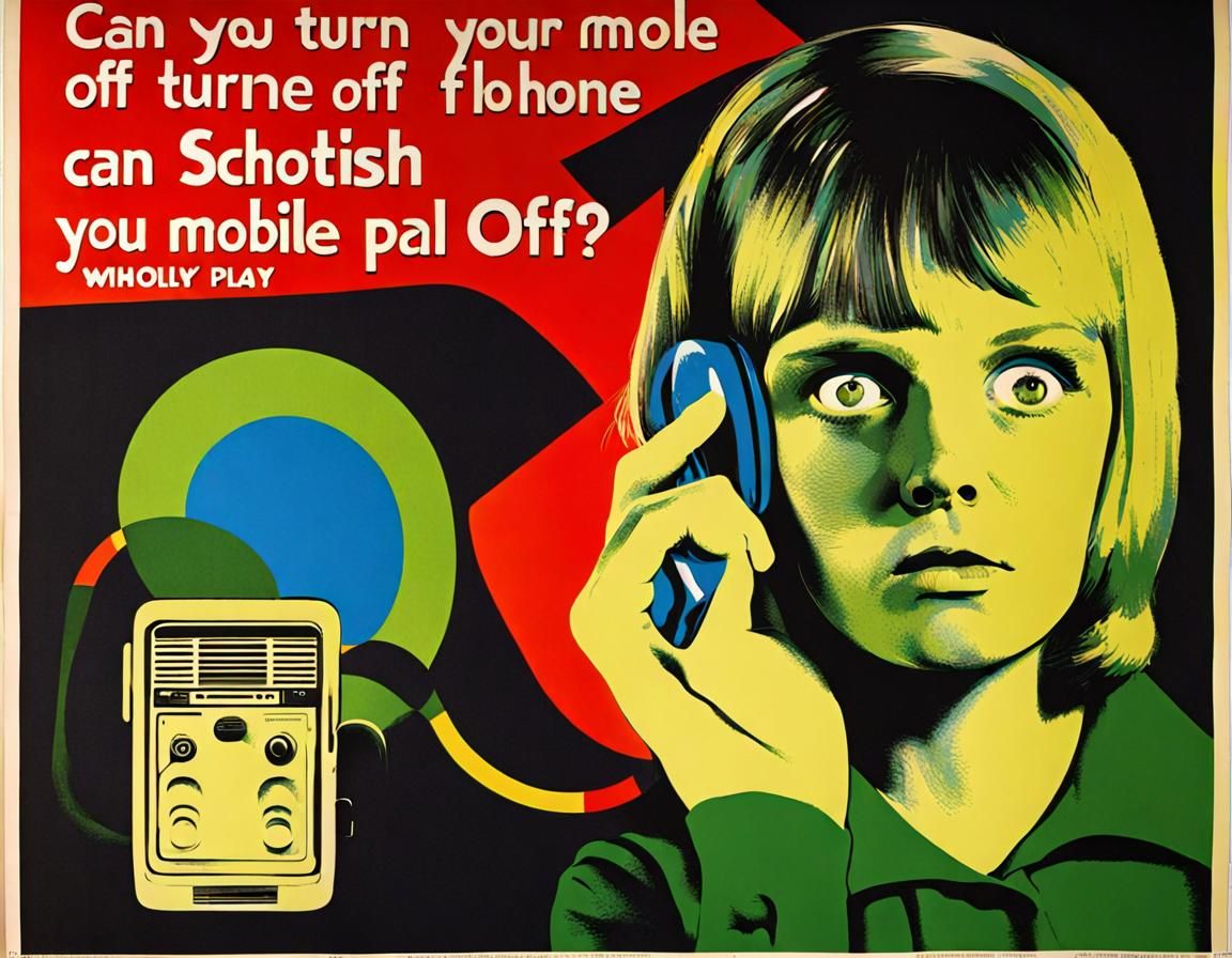 Retro Scottish Theatre Play Poster, 1969 Style