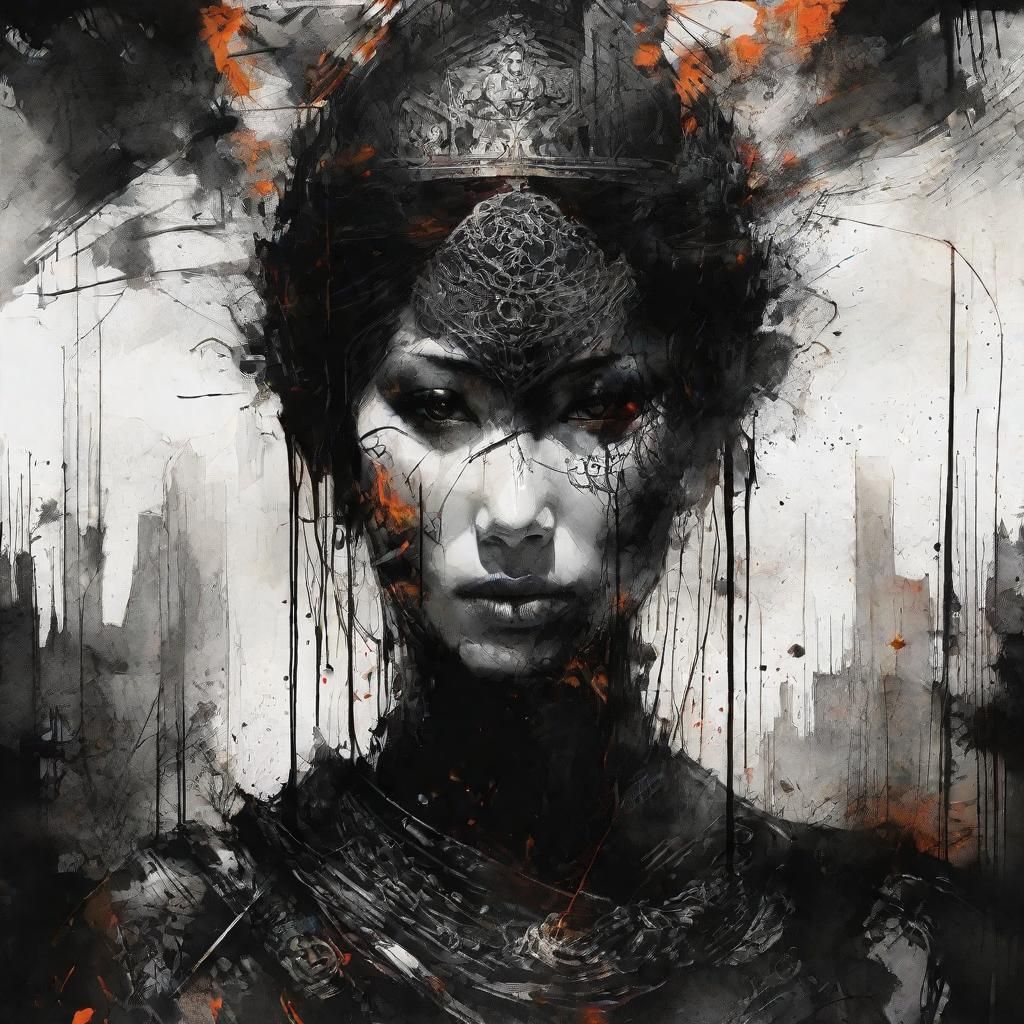 Japanese ink painting