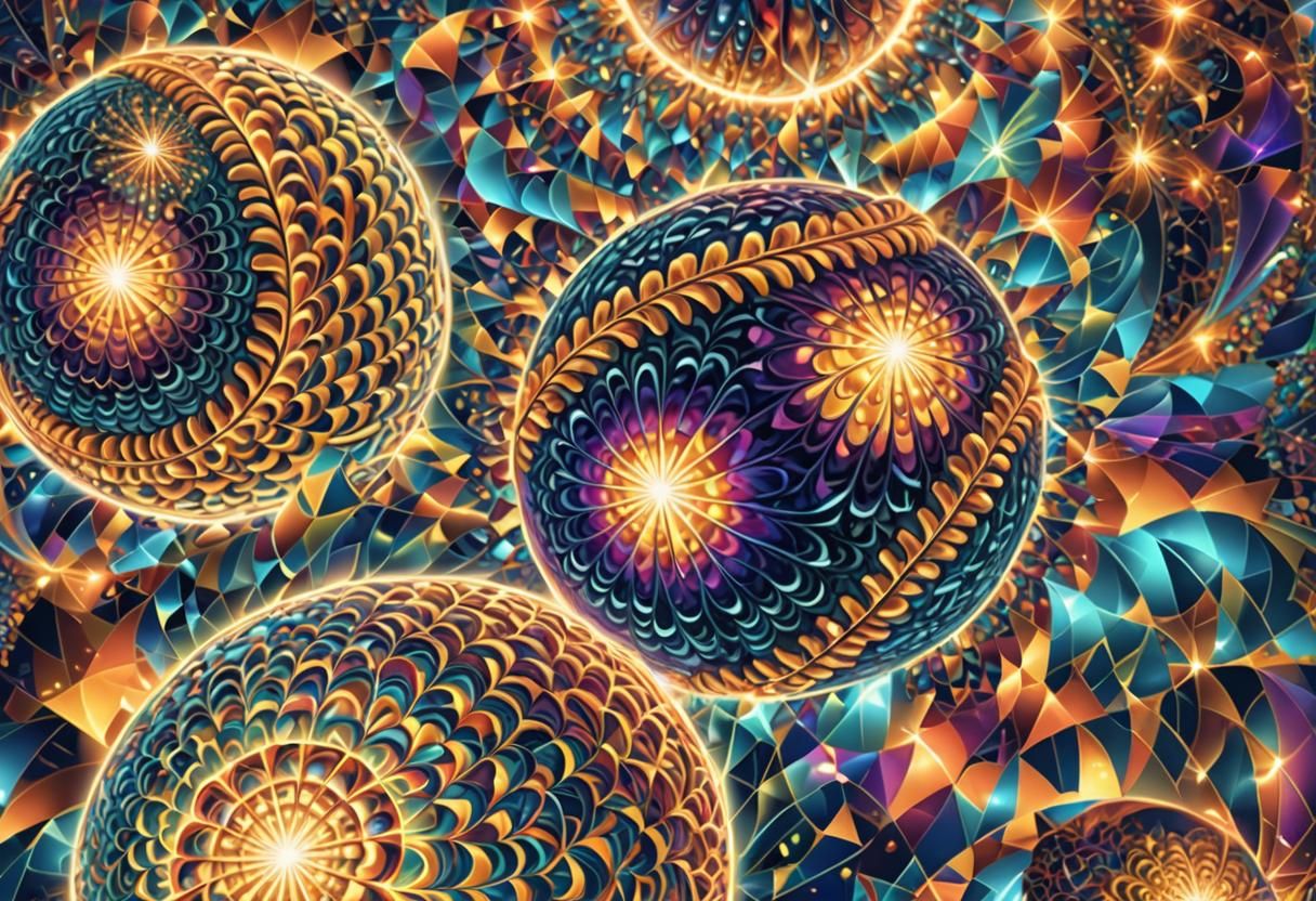 Angel in Baseball Uniform with Fractal Patterns