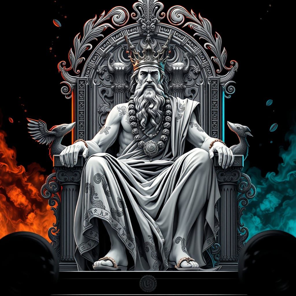 Regal Zeus Reigns Supreme in Ancient Greek Splendor