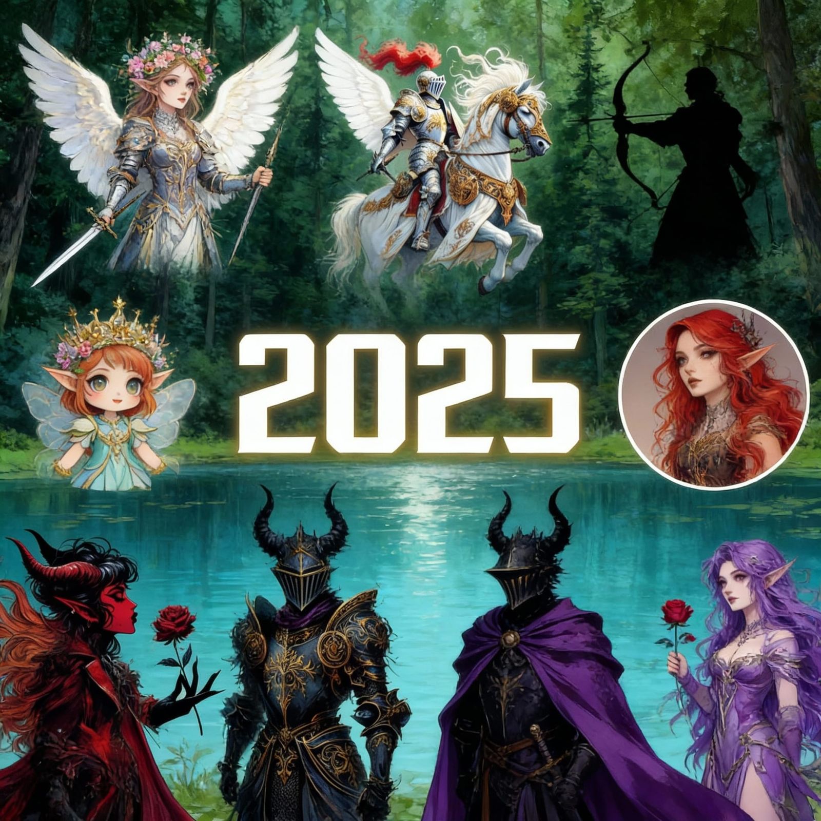 AI Art Collage Seamlessly Combines 2025 Creations