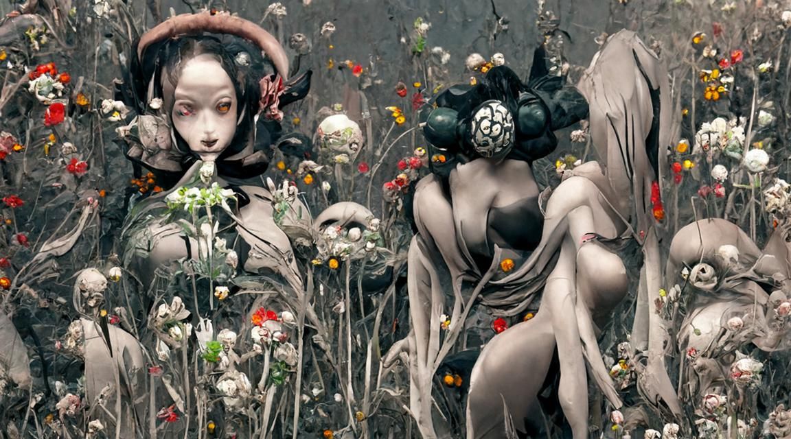 Fallen Angels and Dark Muses in Biopunk Style