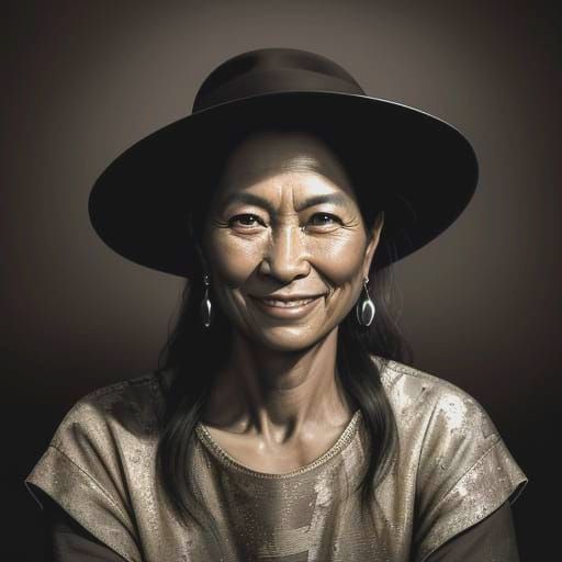 Portrait of a Determined Person in Photorealistic Style