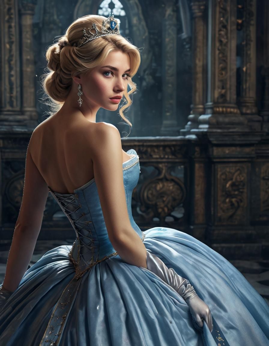 Sensual Cinderella AI Image