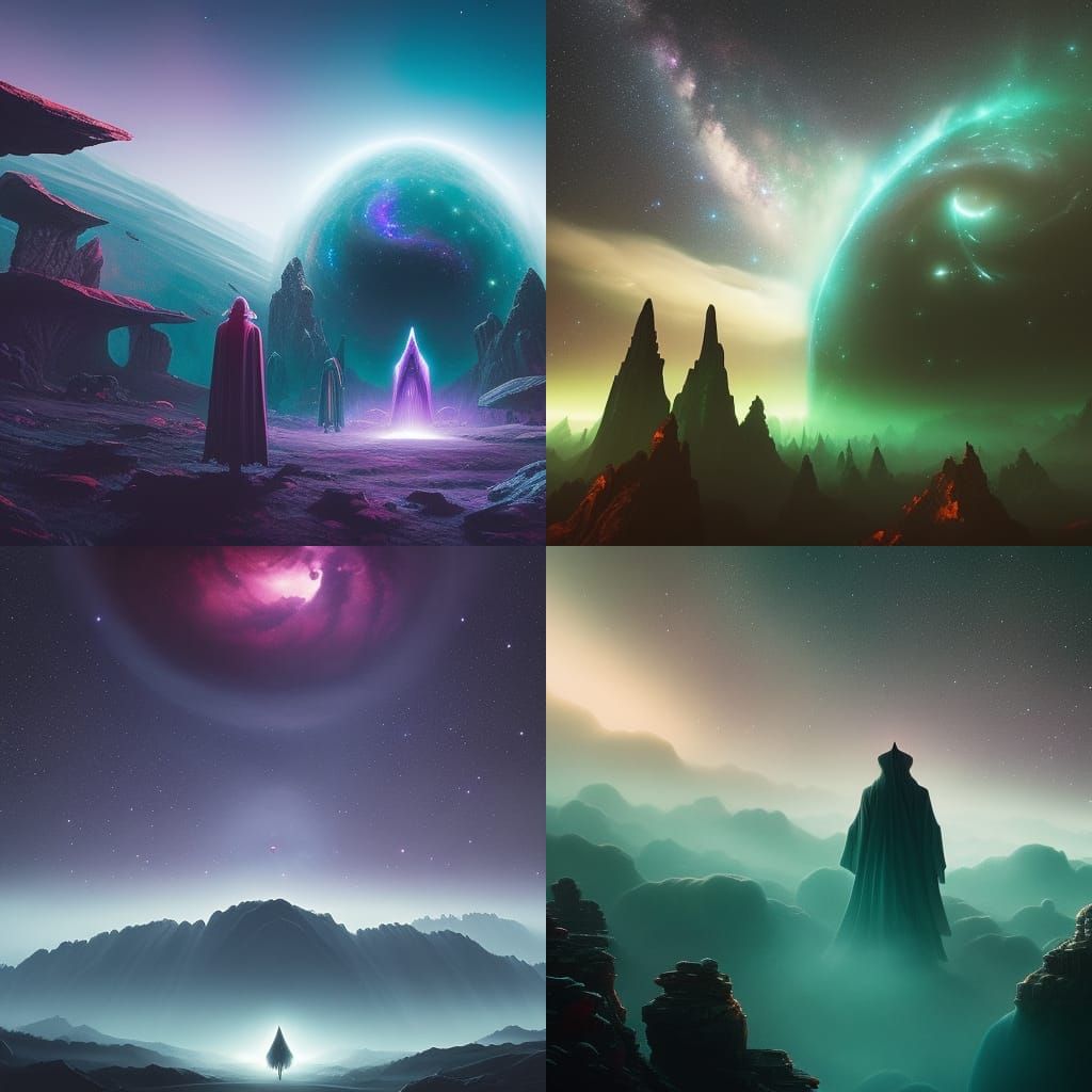 Eldritch Night Sky Fantasy in Digital Art