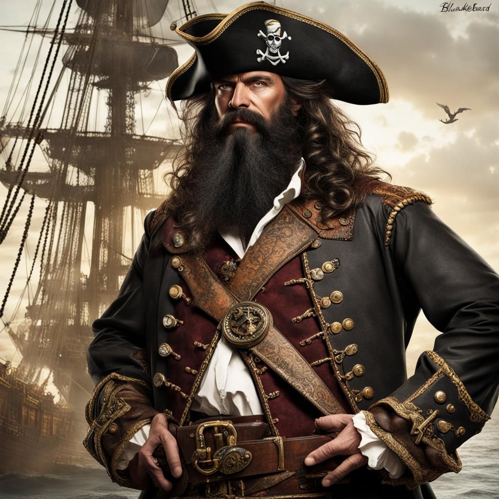 Steampunk Blackbeard: Pirate Captain Reimagined