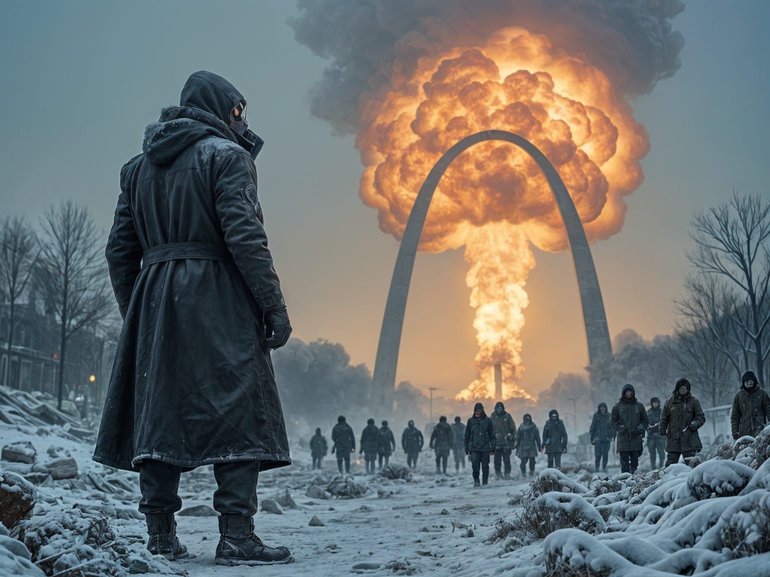 Post-Apocalyptic Hero Dominates in a Winter Wasteland