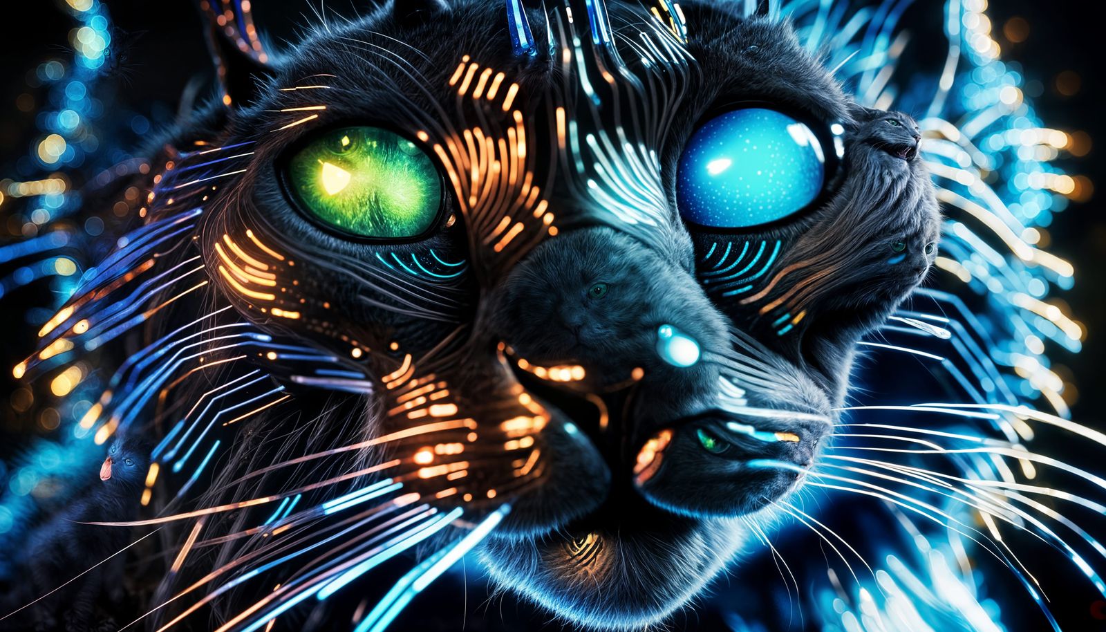 Nanotech Cat-God: A Futuristic Evolution