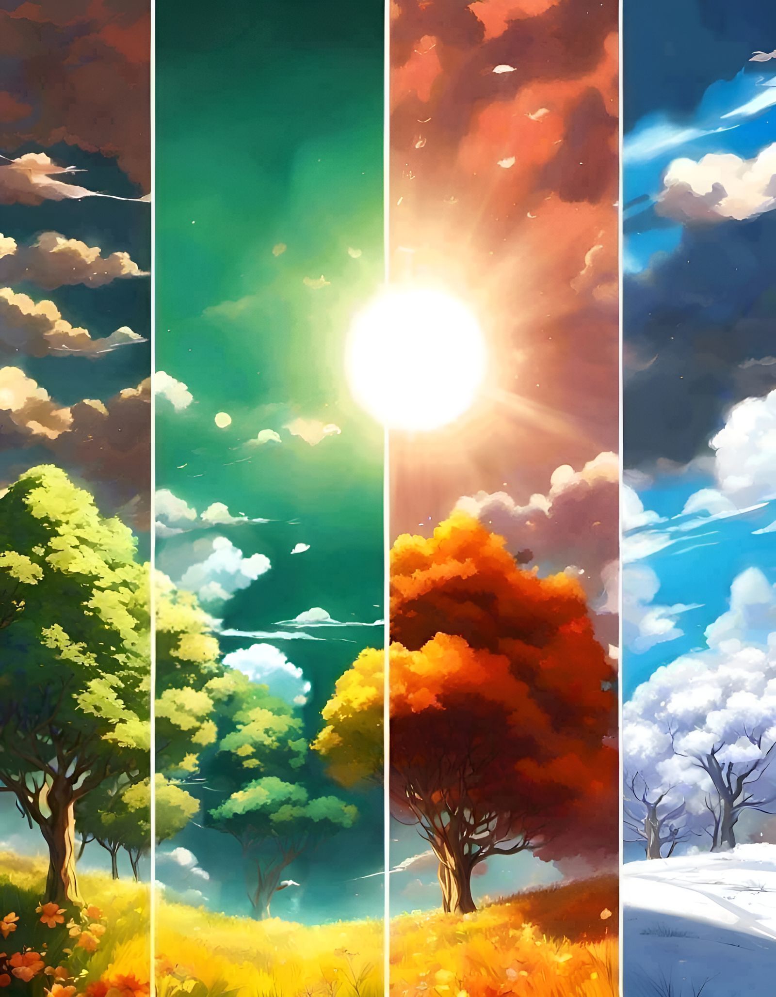 Anime Plains: Seasons Change in Ghibli Style