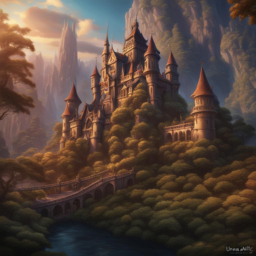 Lord Cedric: Detailed Matte Painting Concept Art