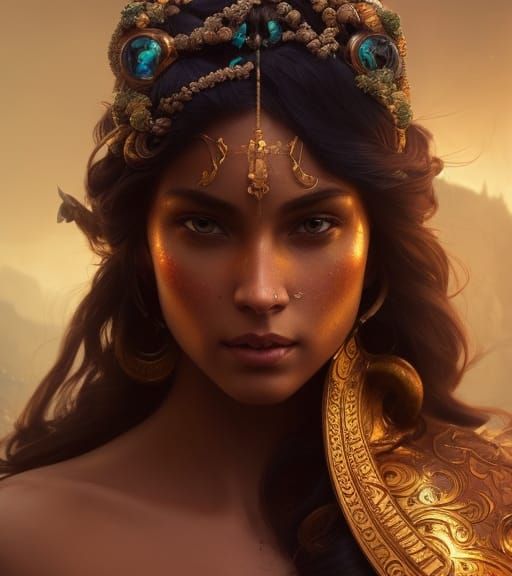 Akka: Ancient Finnish Earth Goddess Portrait