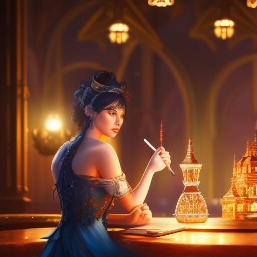 Night Cafe: Detailed Matte Painting in Unreal Engine