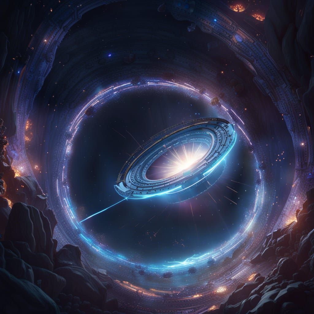 Arcane Wormhole Portal in Deep Space