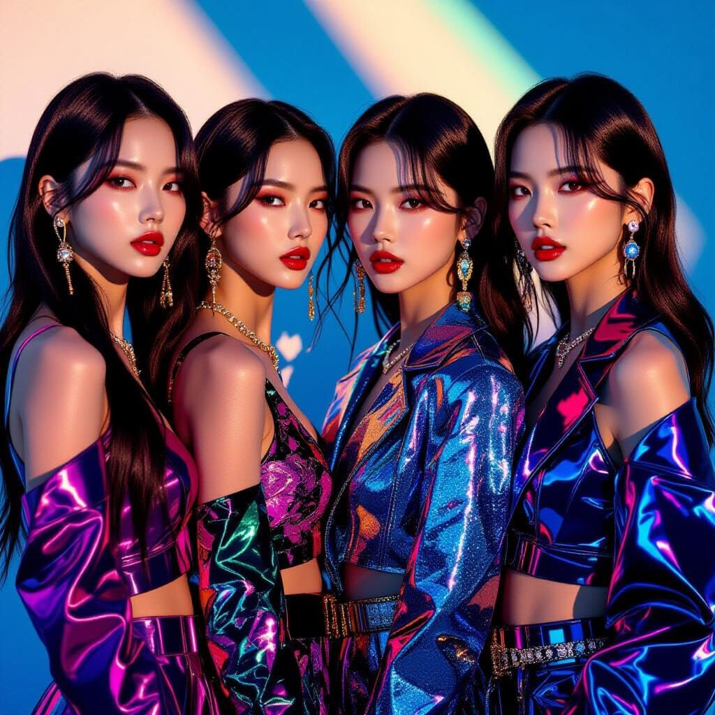 BLACKPINK Members in High-Fashion Editorial Style