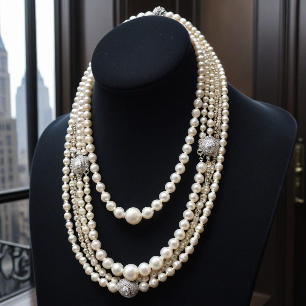 Luxury Pearl Trade in 1917 New York City Mansion