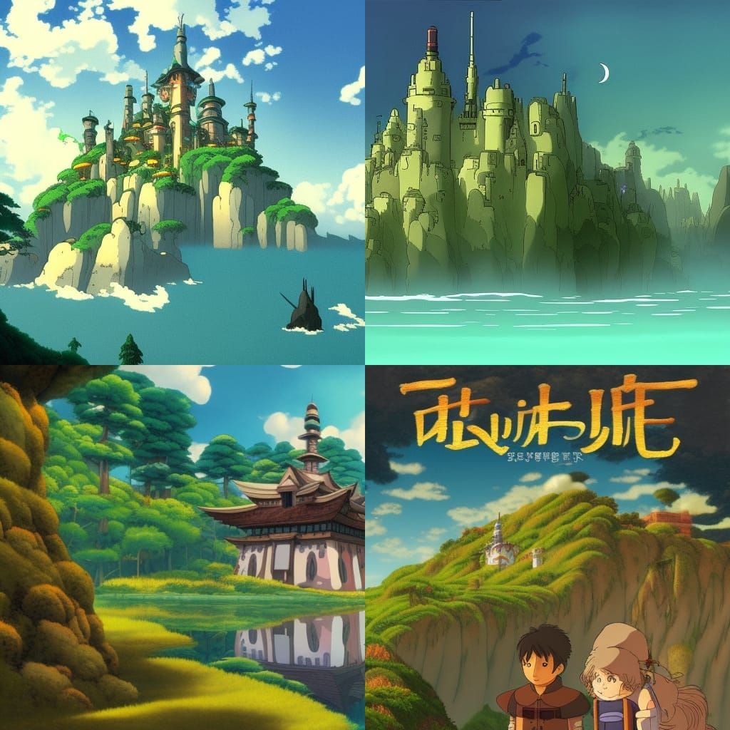 Studio Ghibli Inspired Fantasy Concept Art