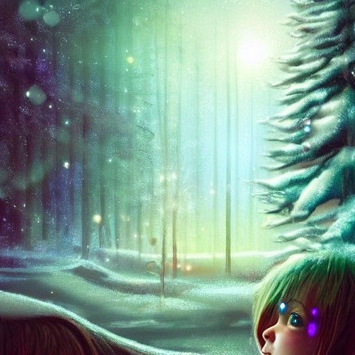 Dreamcore Christmas Mood: A Peaceful Storybook Scene