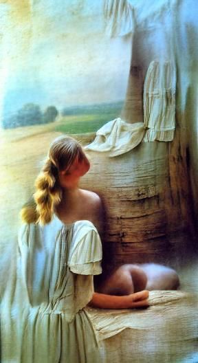 Girl Portrait in Romantic Style