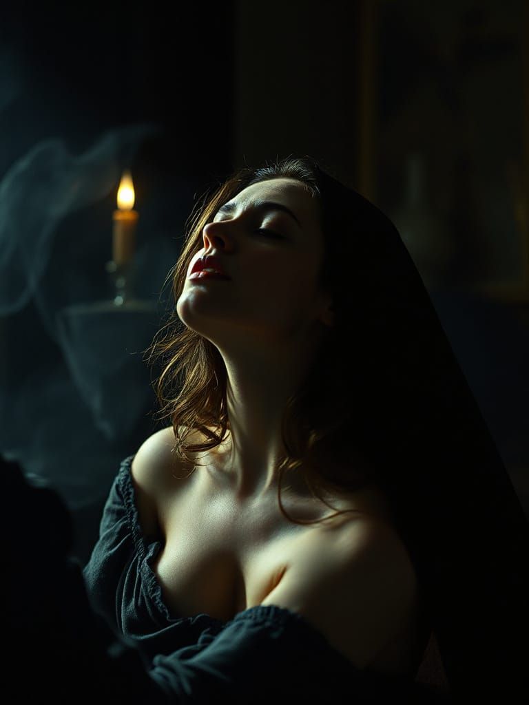 Cinematic Sci-Fi Nocturne in Vignette Style