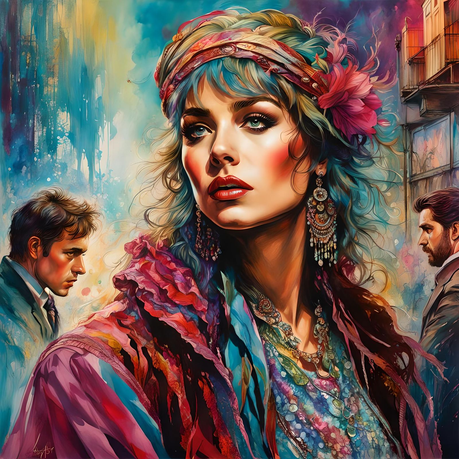 Retro Pop Art Disco Poster