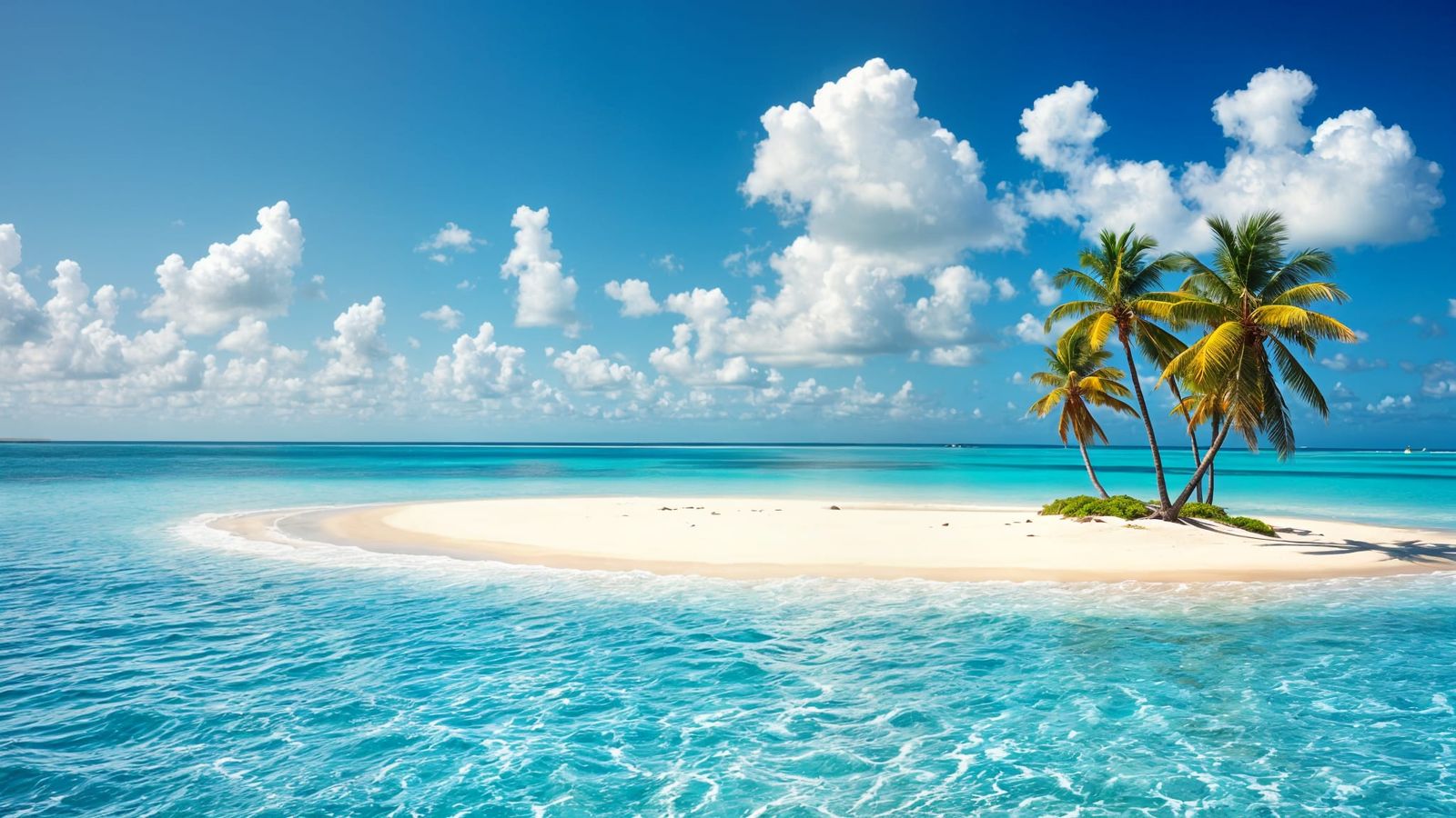 Realistic Pacific Ocean Island Coast Landscape